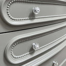 Flora 5 Storage Drawers Chest, Gray Finish Acme