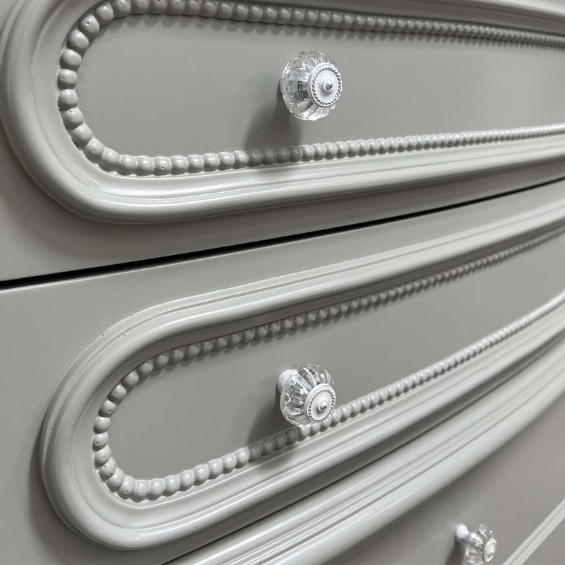 Flora 5 Storage Drawers Chest, Gray Finish Acme