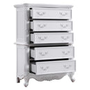 Latisha 5 Storage Drawers Chest, White Finish Acme