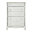 Dorothy 5 Storage Drawers Chest, Ivory Finish Acme