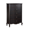 Chelmsford 5 Storage Drawers Chest, Antique Black Finish Acme