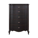 Chelmsford 5 Storage Drawers Chest, Antique Black Finish Acme