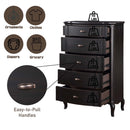 Chelmsford 5 Storage Drawers Chest, Antique Black Finish Acme