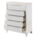 Tarian 5 Storage Drawers Chest, Pearl White Finish Acme