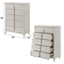 Laveda 5 Storage Drawers Chest, Pearl White Finish Acme