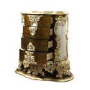 Desiderius 4 Storage Drawers Chest, Antique Gold & Hand Painted Brown Finish Acme