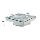 Dominic Square Coffee Table , Mirrored Acme
