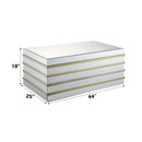 Dominic Rectangular Coffee Table , Mirrored Acme