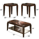Docila 3Pc Coffee & End Table Set , Walnut Finish Acme