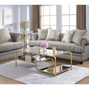 Astrid Rectangular Coffee Table , Mirrored & Gold Finish Acme
