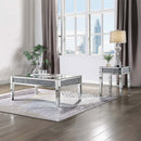 Noralie Rectangular Coffee Table , Mirrored & Faux Diamonds Acme