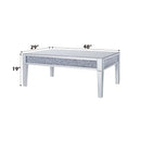 Noralie Rectangular Coffee Table , Mirrored & Faux Diamonds Acme