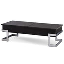 Calnan Rectangular Table w/Storage w/Lift Top , Black & Chrome Finish Acme