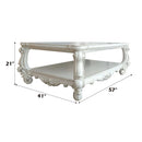 Versailles Rectangular Coffee Table , Bone White Finish Acme