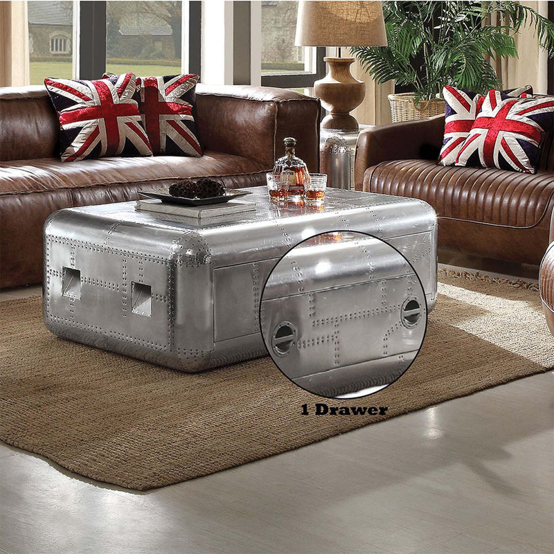 Brancaster Rectangular Coffee Table , Aluminum Acme