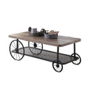 Francie Rectangular Table , Oak & Antique Gray Finish Acme
