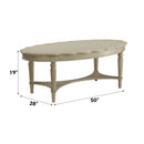 Fordon Oval Leg Coffee Table (No Storage) , French Antique White Finish Acme