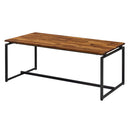 Jurgen 3Pc Coffee & End Table Set , Oak & Black Finish Acme
