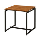 Jurgen 3Pc Coffee & End Table Set , Oak & Black Finish Acme