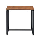 Jurgen 3Pc Coffee & End Table Set , Oak & Black Finish Acme