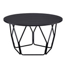 Sytira Drum Coffee Table , Espresso & Black Finish Acme