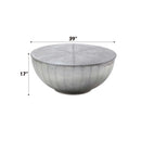 Brancaster Drum Coffee Table , Aluminum Acme