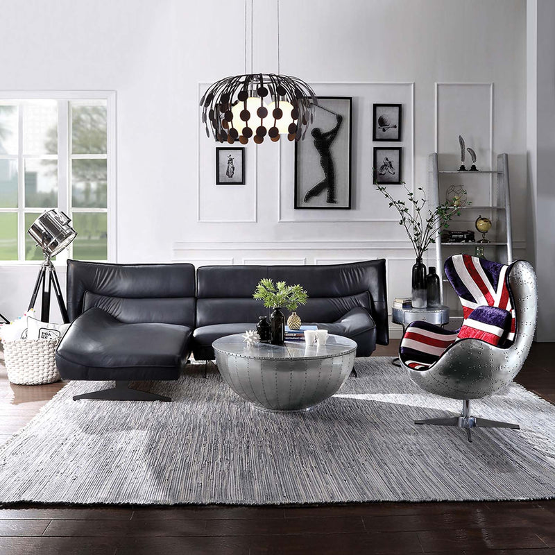Brancaster Drum Coffee Table , Aluminum Acme