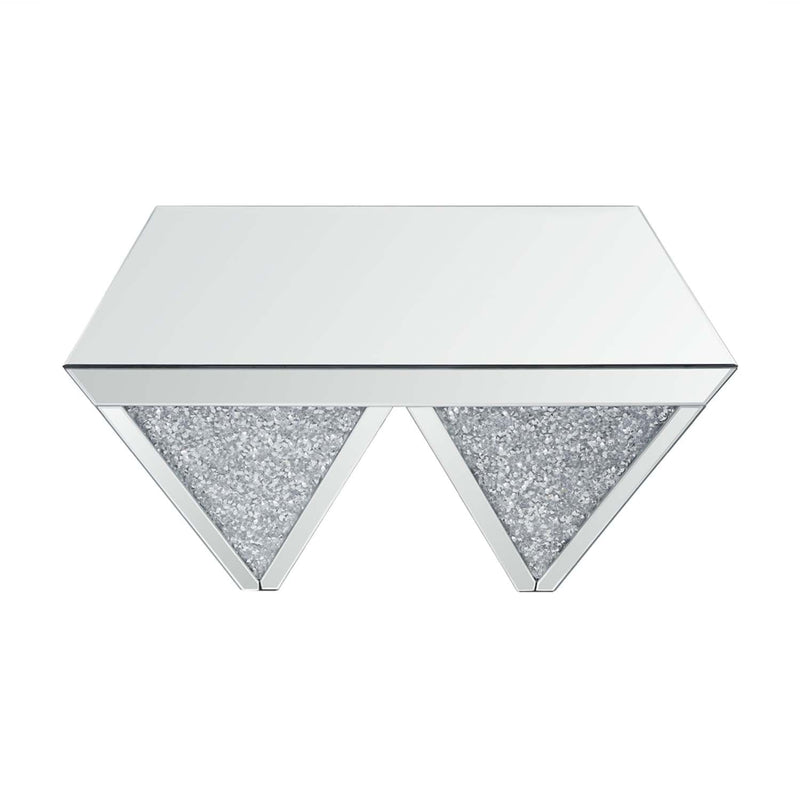 Noralie Square Coffee Table , Mirrored & Faux Diamonds Acme