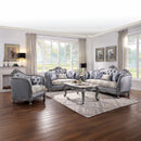 Ariadne Rectangular Coffee Table , Marble Top & Platinum Finish Acme