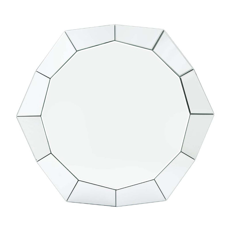 Noralie Rectangular Coffee Table , Mirrored & Faux Diamonds Acme