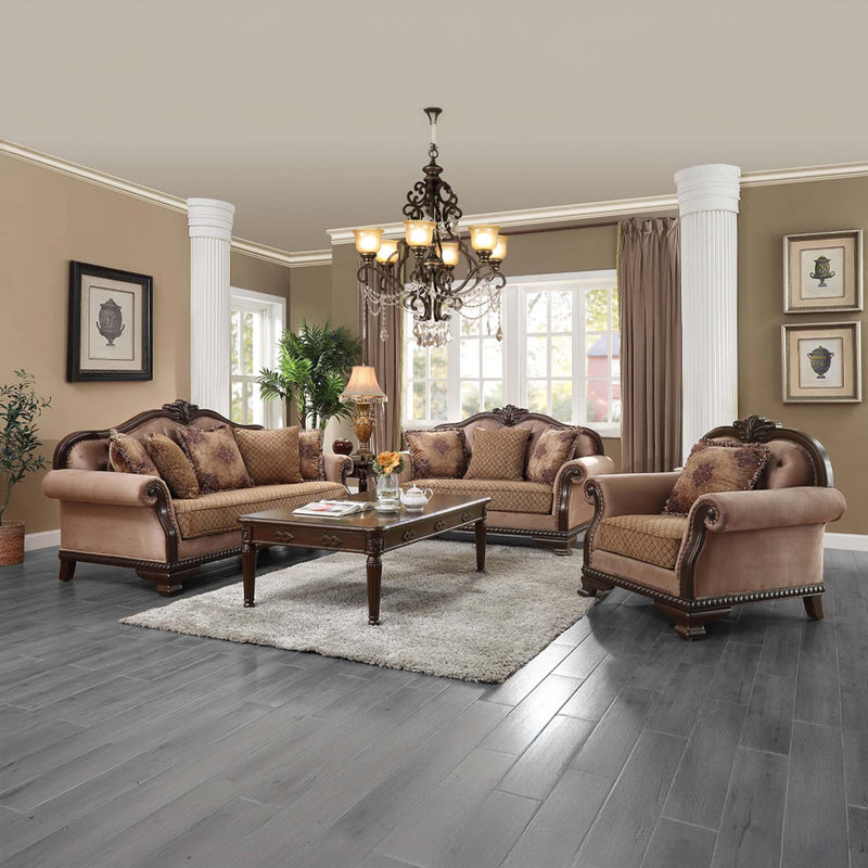 Chateau De Ville Rectangular Coffee Table , Espresso Finish Acme