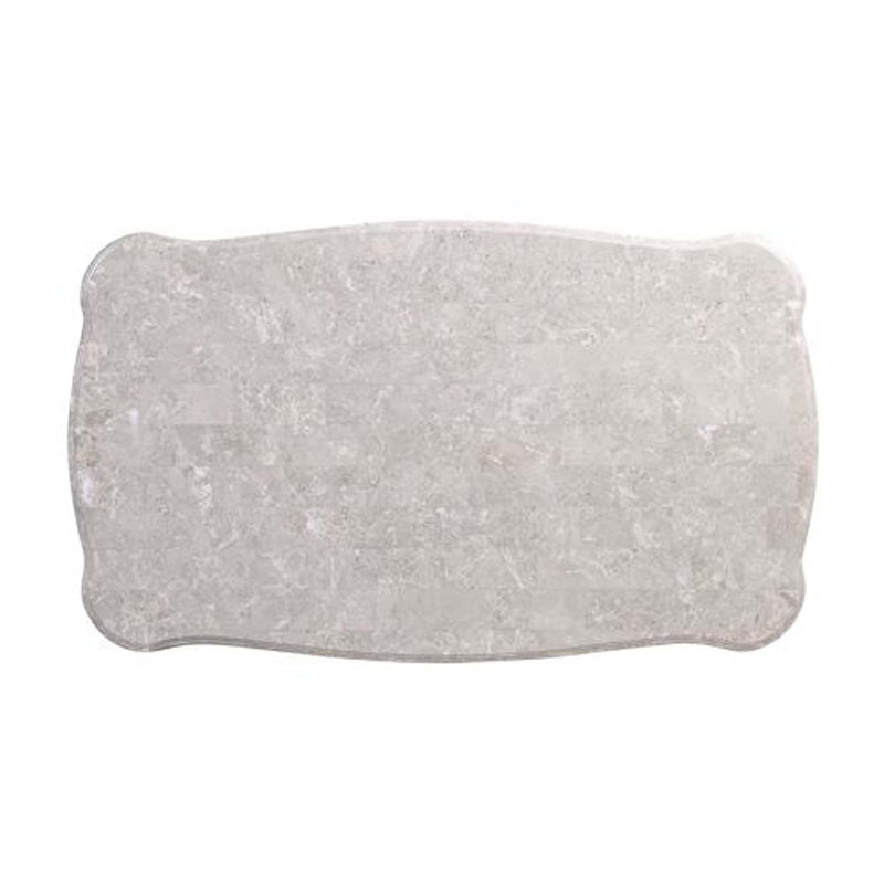 Elozzol Rectangular Coffee Table , Marble Top & Antique Bronze Finish Acme
