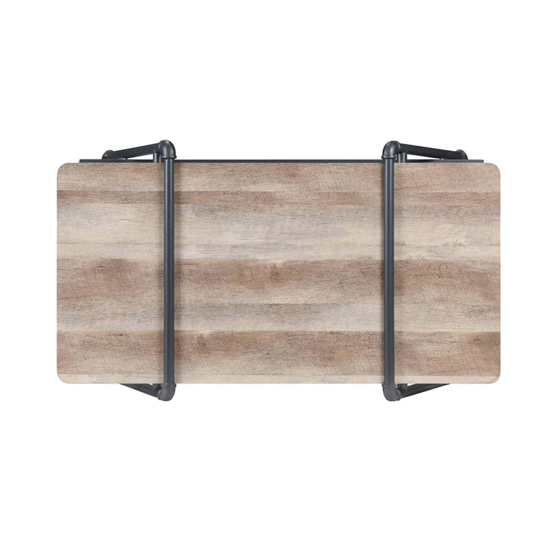 Brantley Rectangular Coffee Table , Oak & Sandy Gray Finish Acme