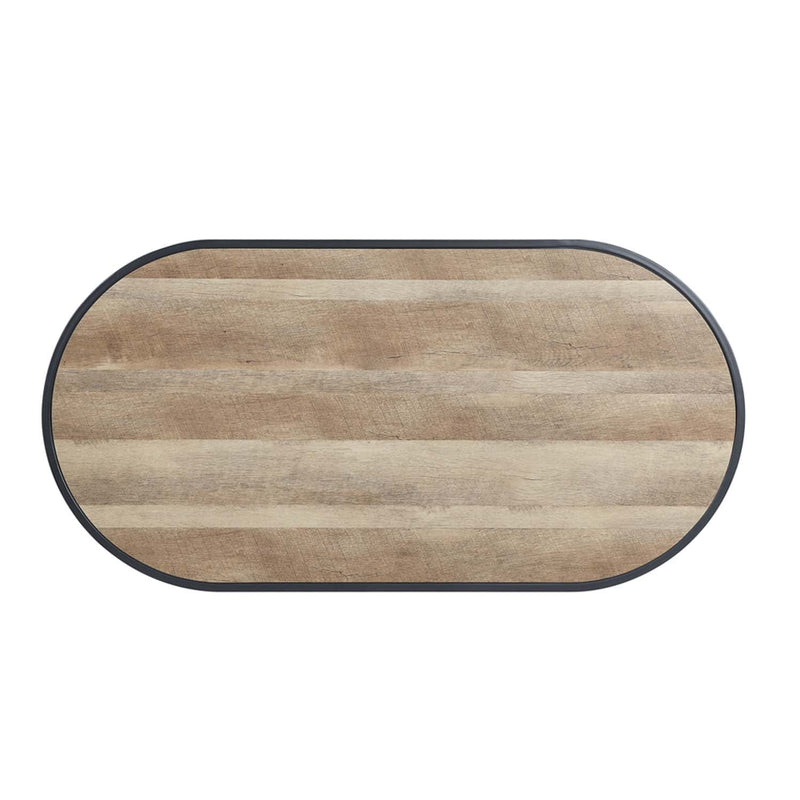 Brantley Rectangular Coffee Table , Oak & Sandy Black Finish Acme