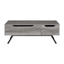 Throm Rectangular Coffee Table w/Lift Top, Gray Oak Finish Acme