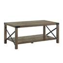 Abiram Rectangular Coffee Table , Rustic Oak Finish Acme