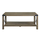 Abiram Rectangular Coffee Table , Rustic Oak Finish Acme
