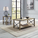 Abiram Rectangular Coffee Table , Rustic Oak Finish Acme