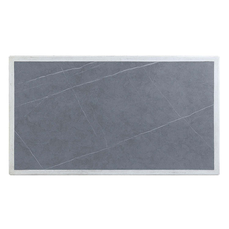 Katia Rectangular Coffee Table , Rustic Gray & Weathered White Finish Acme