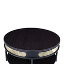 Colson Round Coffee Table, Black Finish Acme
