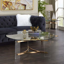 Sosi Round Coffee Table, Gold Finish Acme