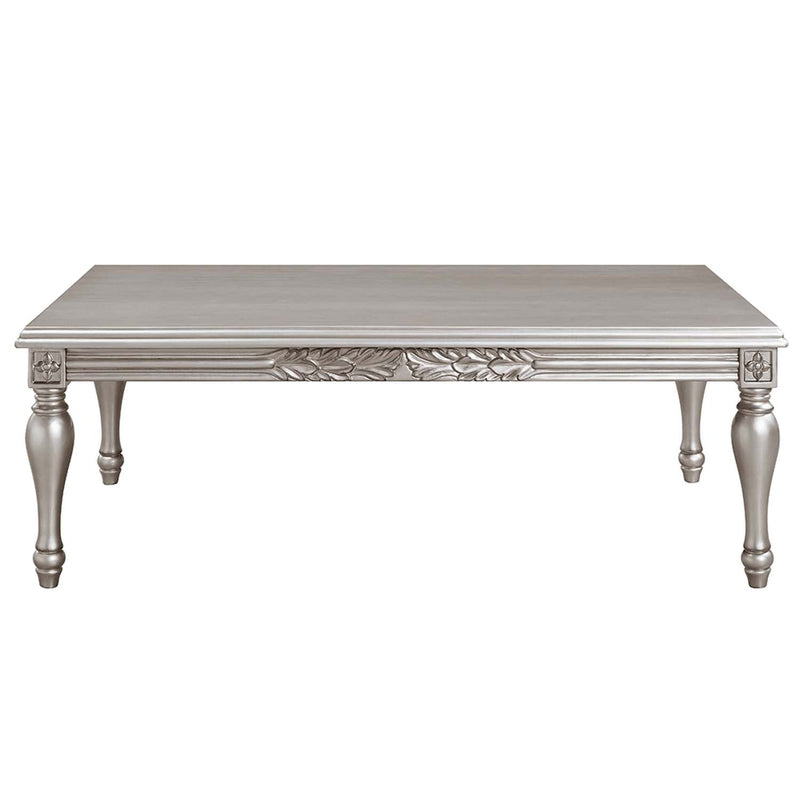 Pelumi Rectangular Coffee Table , Platinum Finish Acme