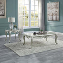 Qunsia Rectangular Coffee Table , Champagne Finish Acme