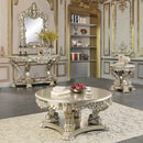 Sorina Round Coffee Table, Antique Gold Finish Acme