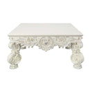 Adara Square Coffee Table, Antique White Finish Acme