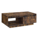 Bellarosa Rectangular Coffee Table , Rustic Oak Finish Acme