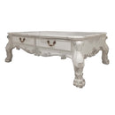 Dresden Rectangular Coffee Table , Bone White Finish Acme