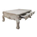 Dresden Rectangular Coffee Table , Bone White Finish Acme
