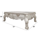 Dresden Rectangular Coffee Table , Bone White Finish Acme