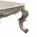 Miliani Rectangular Coffee Table w/Marble Top, Antique Bronze Finish Acme